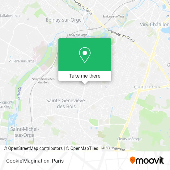 Cookie'Magination map
