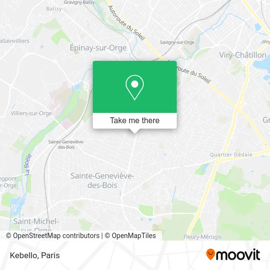 Mapa Kebello