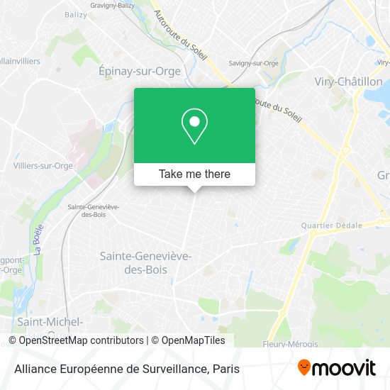 Alliance Européenne de Surveillance map