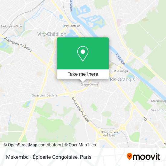 Makemba - Épicerie Congolaise map