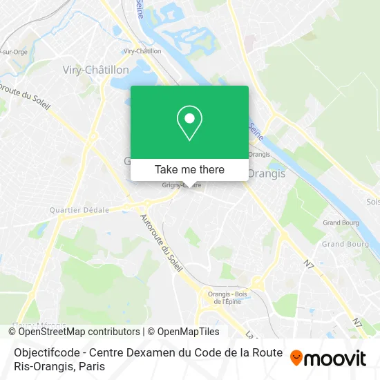 Objectifcode - Centre Dexamen du Code de la Route Ris-Orangis map