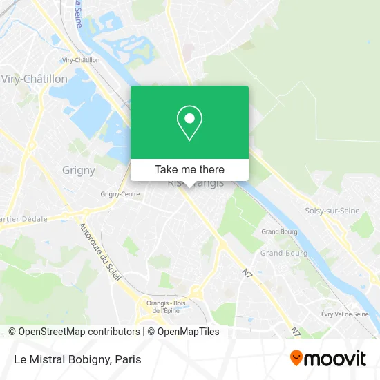 Le Mistral Bobigny map