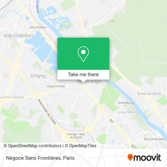 Négoce Sans Frontières map