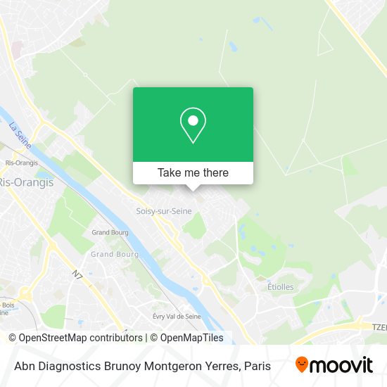 Abn Diagnostics Brunoy Montgeron Yerres map