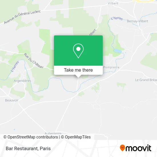 Bar Restaurant map