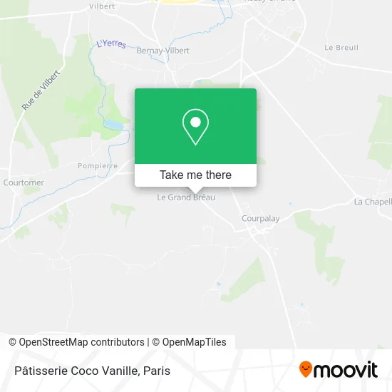 Mapa Pâtisserie Coco Vanille