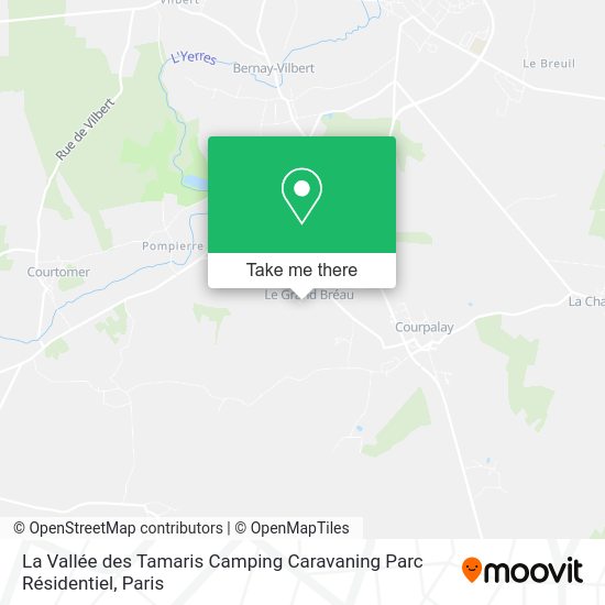 La Vallée des Tamaris Camping Caravaning Parc Résidentiel map