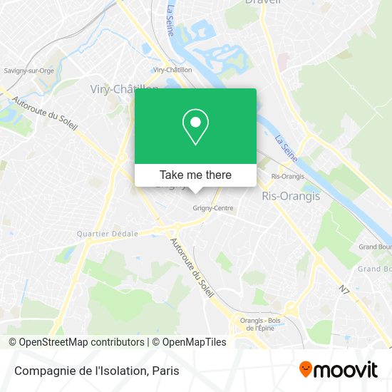 Compagnie de l'Isolation map