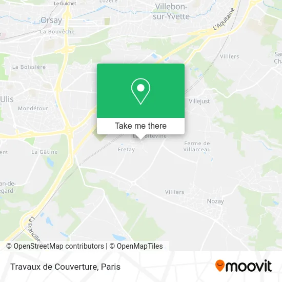 Travaux de Couverture map