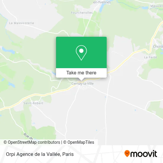 Orpi Agence de la Vallée map