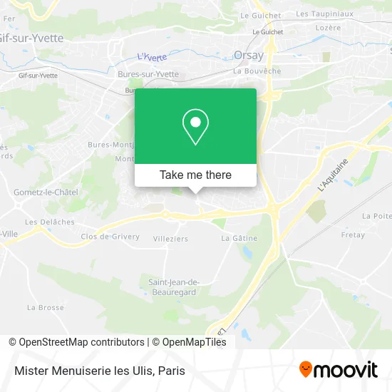 Mister Menuiserie les Ulis map