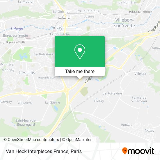 Van Heck Interpieces France map