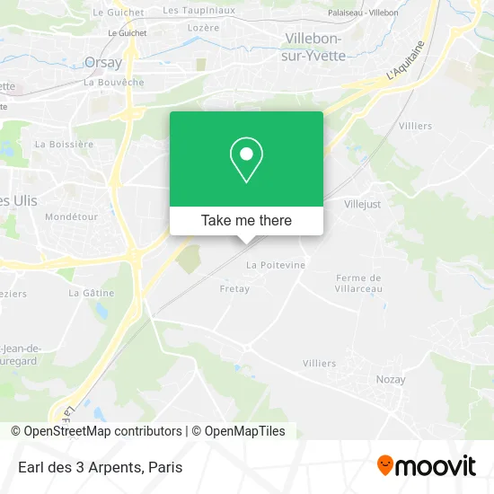 Earl des 3 Arpents map