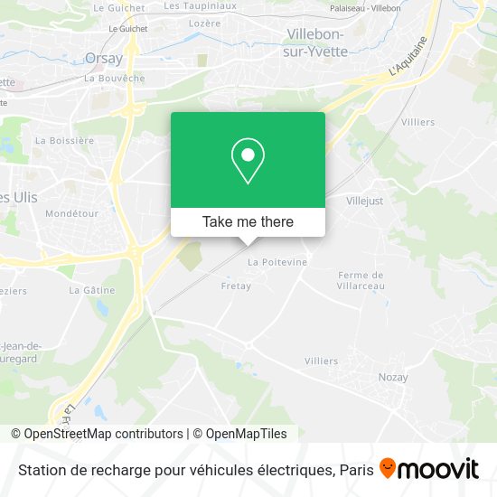 Station de recharge pour véhicules électriques map