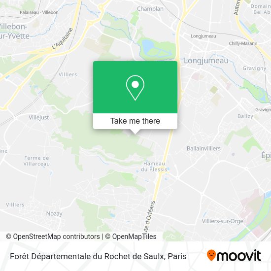 Forêt Départementale du Rochet de Saulx map
