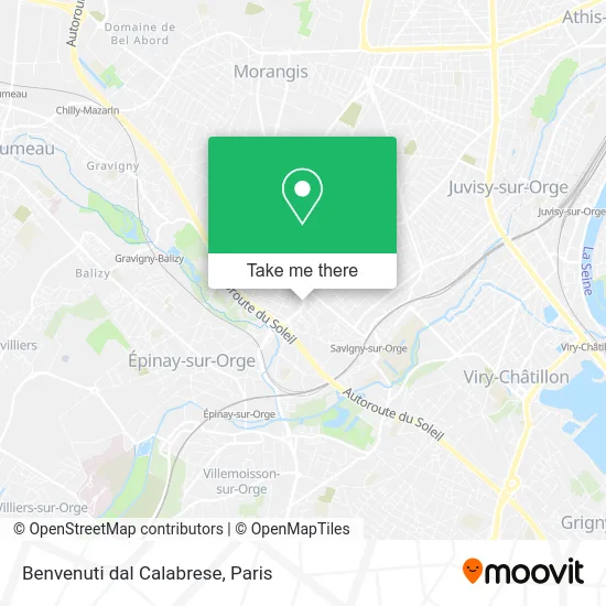 Benvenuti dal Calabrese map