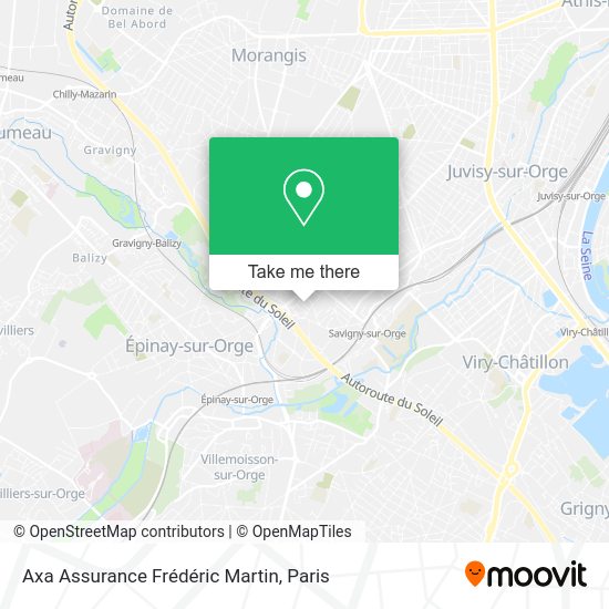 Axa Assurance Frédéric Martin map