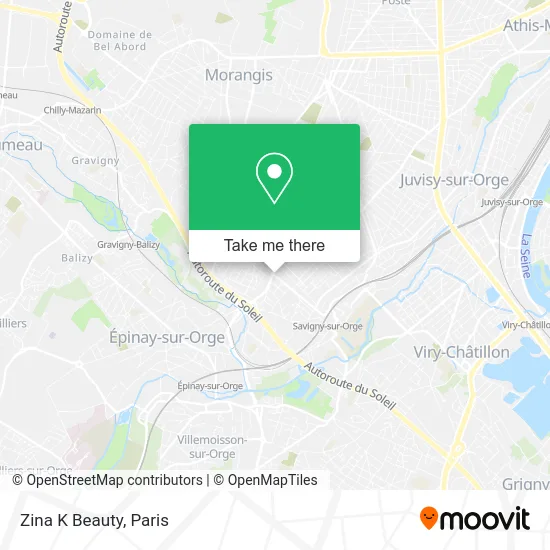 Zina K Beauty map