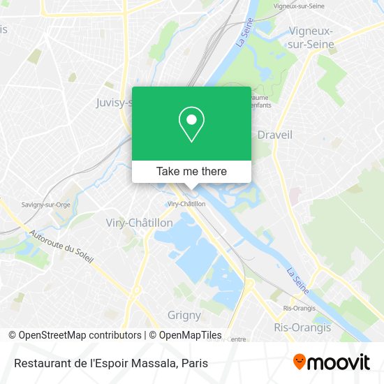 Restaurant de l'Espoir Massala map