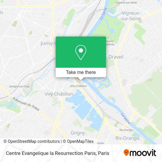 Centre Evangelique la Resurrection Paris map