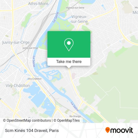 Scm Kinés 104 Draveil map