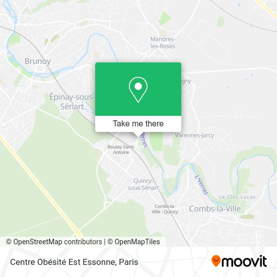 Centre Obésité Est Essonne map