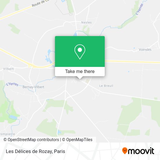 Les Délices de Rozay map