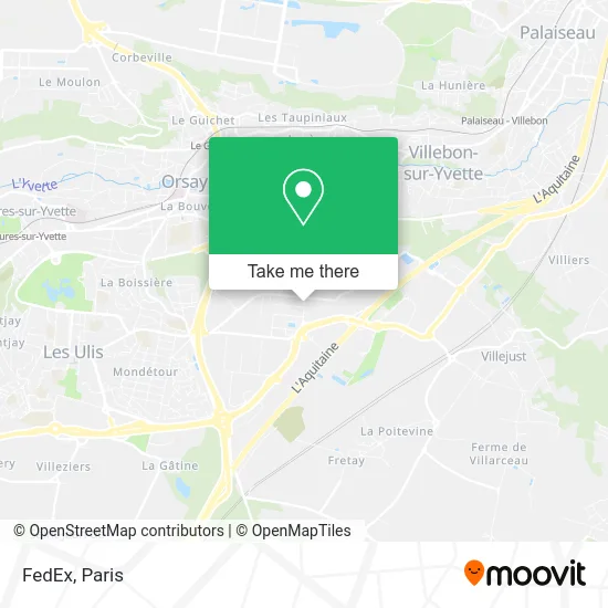 FedEx map