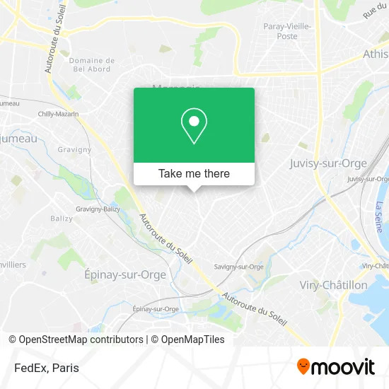 FedEx map