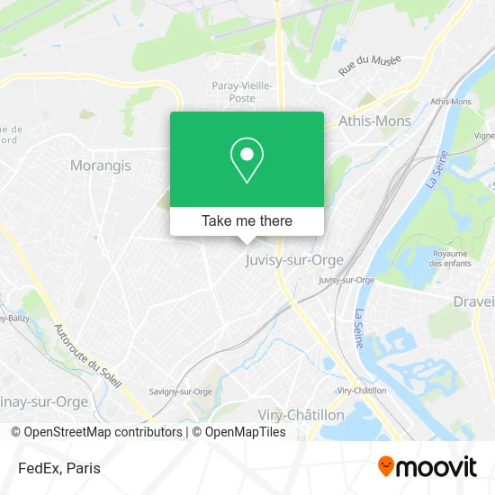 FedEx map
