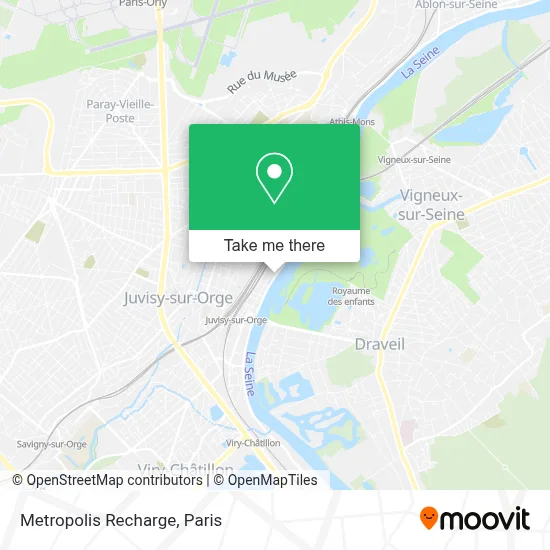 Metropolis Recharge map