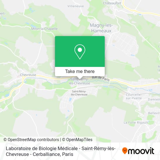 Laboratoire de Biologie Médicale - Saint-Rémy-lès-Chevreuse - Cerballiance map