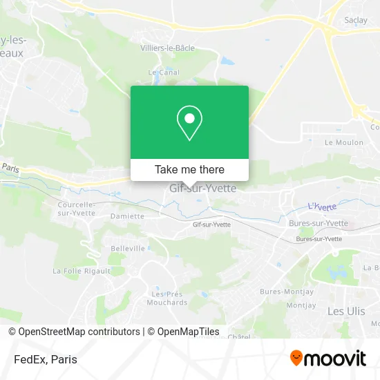 FedEx map