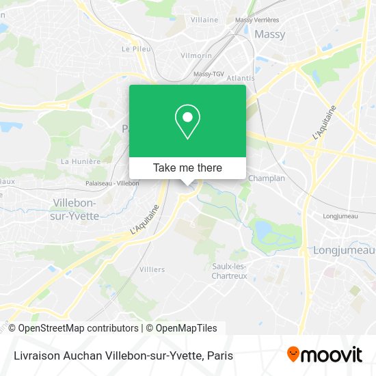 Livraison Auchan Villebon-sur-Yvette map