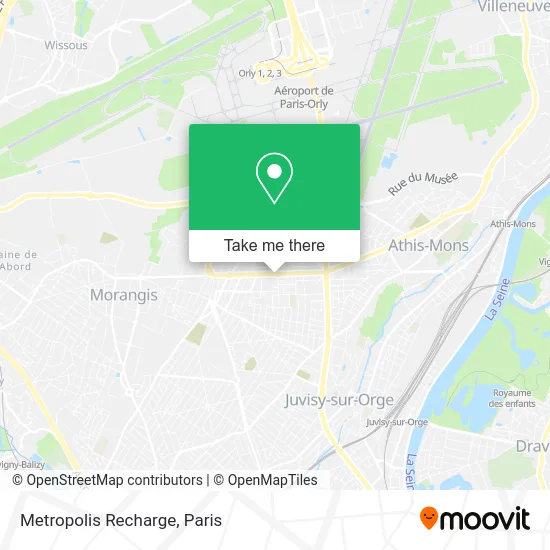 Metropolis Recharge map