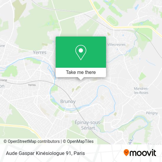 Aude Gaspar Kinésiologue 91 map