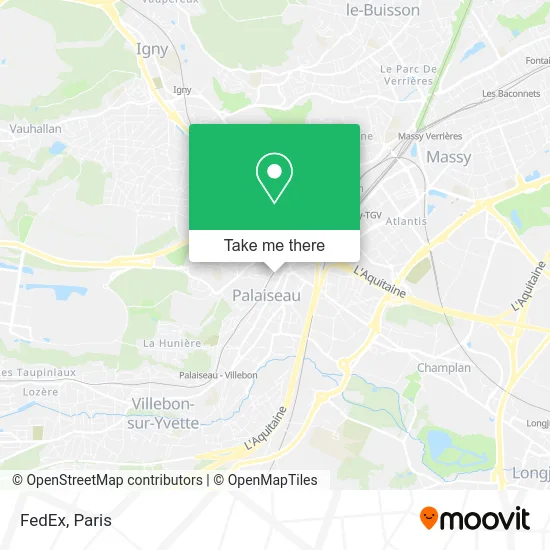 FedEx map