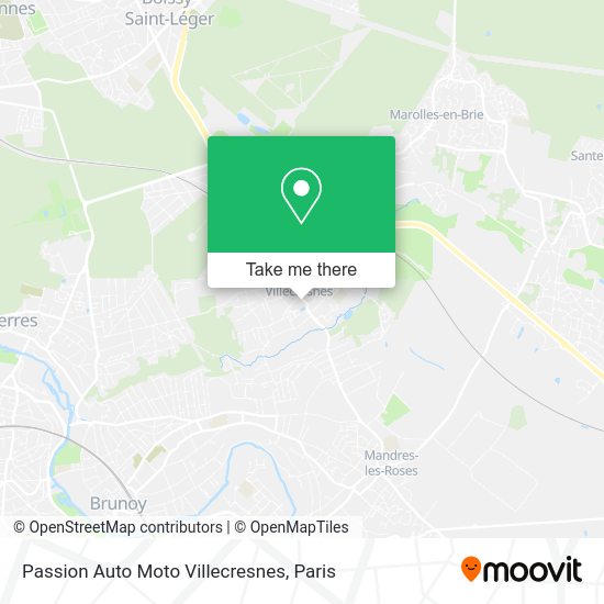 Passion Auto Moto Villecresnes map