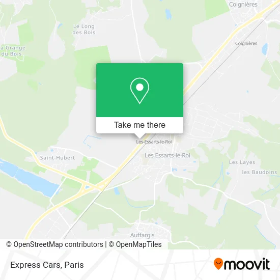 Express Cars map