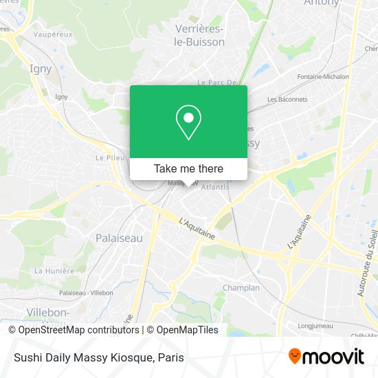 Sushi Daily Massy Kiosque map