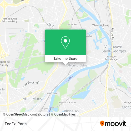 FedEx map