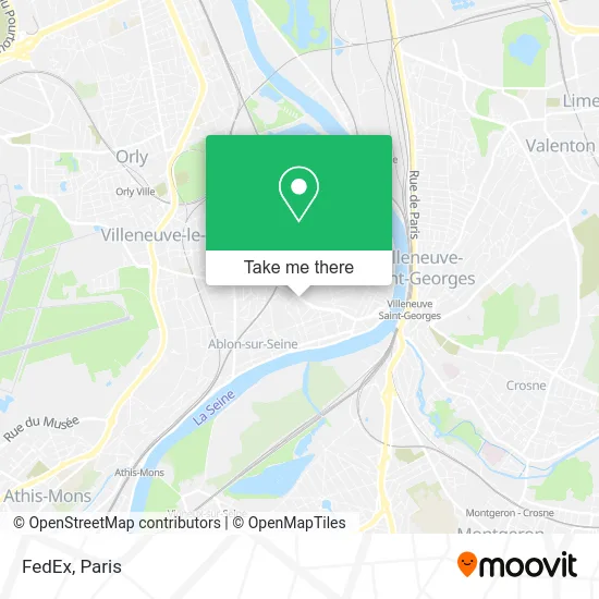 FedEx map