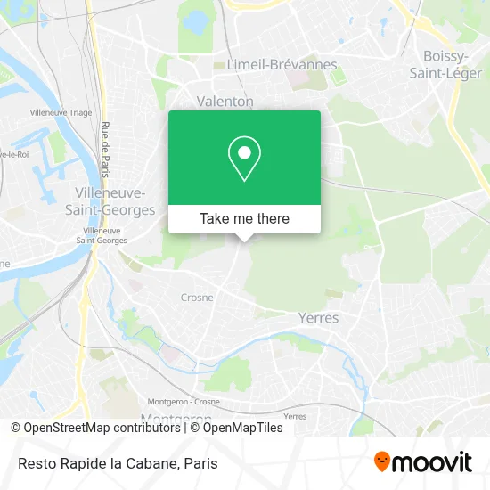 Resto Rapide la Cabane map