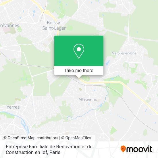 Entreprise Familiale de Rénovation et de Construction en Idf map