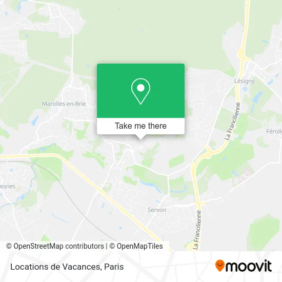 Locations de Vacances map