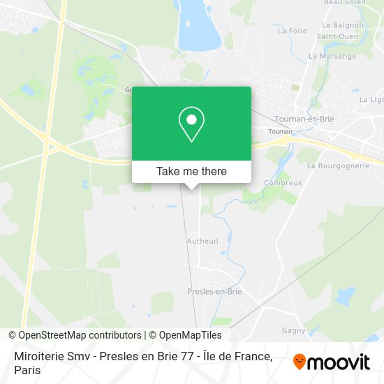 Miroiterie Smv - Presles en Brie 77 - Île de France map