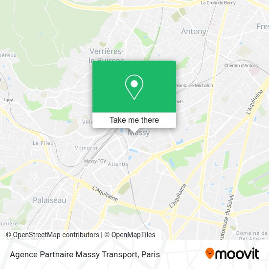 Agence Partnaire Massy Transport map
