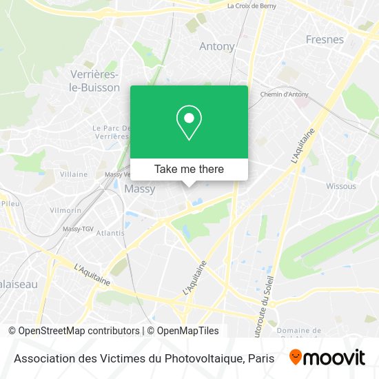 Association des Victimes du Photovoltaique map