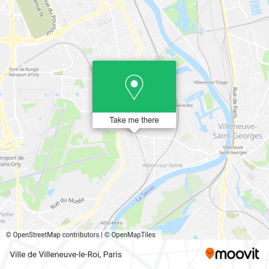 Ville de Villeneuve-le-Roi map