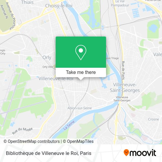 Bibliothèque de Villeneuve le Roi map